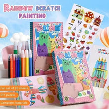 Load image into Gallery viewer, 🚀HOT DEAL ALERT! 🌈 Rainbow Scratch Art Set + Free Multi-Color Plastic Pen!🎨