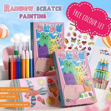 Load image into Gallery viewer, 🚀HOT DEAL ALERT! 🌈 Rainbow Scratch Art Set + Free Multi-Color Plastic Pen!🎨