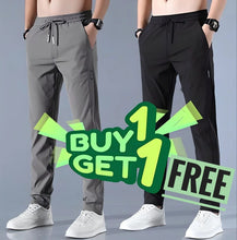 Load image into Gallery viewer, 🔥Buy1 Get 1 Free💥🤩PREMIUM MEN'S LYCRA PANTS(Black & Gray) 🔥