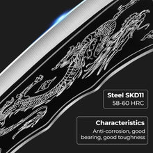 Load image into Gallery viewer, Dragon Chopping Knife Stainless Steel Blade
