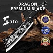 Load image into Gallery viewer, Dragon Chopping Knife Stainless Steel Blade
